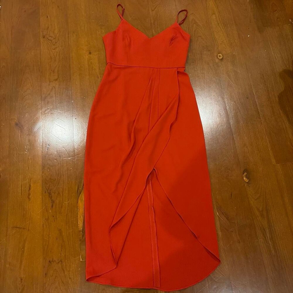 Lulus Women's Red and Orange Dress